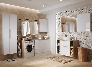 Szafka na pralkę - estetyczna i praktyczna zabudowa pralki