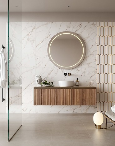 Łazienka w stylu soft glamour - miejsce gdzie elegancja łączy się z subtelnością