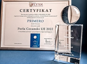 Kolekcja PRIMERO z nagrodą w konkursie Perły Ceramiki UE 2022