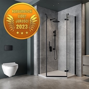 Kabiny prysznicowe Cersanit z Konsumenckim Liderem Jakości 2023