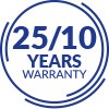 25 LAT GWARANCJI NA RAMĘ 10 LAT NA POZOSTAŁE ELEMENTY STELAŻA