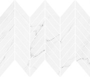 MARINEL WHITE CHEVRON MOSAIC GLOSSY 29,8x25,5