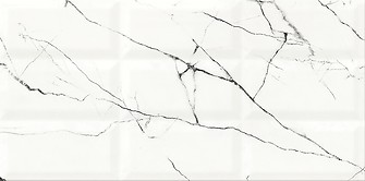 ARCE WHITE STRUCTURE GLOSSY 29,7 x 60
