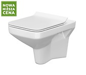 Zestaw: miska zawieszana Como CleanOn, deska duroplastowa