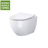 SET B246 MISKA ZAWIESZANA ZEN by Cersanit CLEAN ON Z DESKĄ SLIM DUROPLASTOWĄ, ...