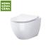 SET B246 MISKA ZAWIESZANA ZEN by Cersanit CLEAN ON Z DESKĄ SLIM DUROPLASTOWĄ, ...