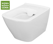 Miska zawieszana CITY by Cersanit SQUARE CleanOn z ukrytym montażem bez deski