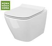 Zestaw B220: miska zawieszana CITY by Cersanit SQUARE z ukrytym montazem, deska ...