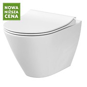 Miska zawieszana CITY by Cersanit OVAL CleanOn z krytym montażem bez deski