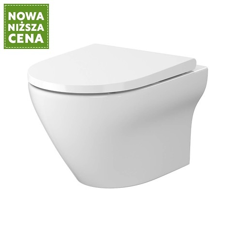 SET B331 MZ UM LARGA by Cersanit OVAL CLEAN ON DESKA SLIM DUR WO ŁW BOX