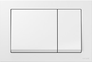 Przycisk spłukujący ENTER II biały błyszczący