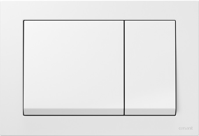 Przycisk spłukujący ENTER II biały błyszczący