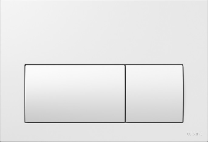 Przycisk spłukujący PRESTO II biały błyszczący