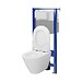 SET C15: stelaż AQUA 50 PNEU QF + miska zawieszana CITY by Cersanit OVAL CleanOn ...