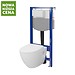 SET C35: stelaż AQUA 50 MECH QF + miska zawieszana MODUO PLUS OVAL CleanOn z deską