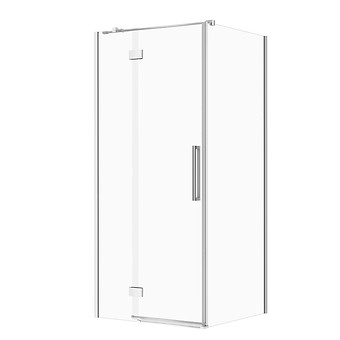 SET B692: Kabina kwadratowa CREA zawias 90X90X200 lewa chrom szkło transparentne