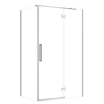 SET B843: Kabina prostokątna CREA zawias 120X90X200 prawa chrom szkło transparentne