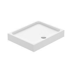 Brodzik prostokątny TAKO 100 x 80 x 16, zintegrowany z panelem