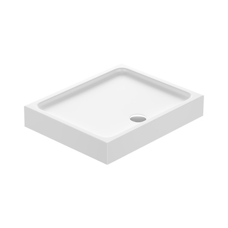 Brodzik prostokątny TAKO 100 x 80 x 16, zintegrowany z panelem