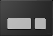 Przycisk spłukujący BLOCK czarny matowy, klawisze chrom matowy