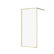 Walk-in LARGA by Cersanit 90X200 złoty mat szkło transparentne
