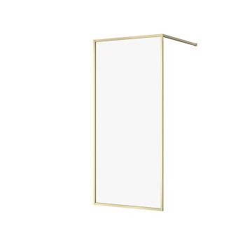 Walk-in LARGA by Cersanit 90X200 złoty mat szkło transparentne