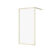 Walk-in LARGA by Cersanit 100X200 złoty mat szkło transparentne
