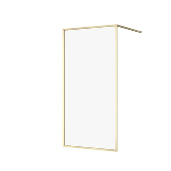 Walk-in LARGA by Cersanit 100X200 złoty mat szkło transparentne