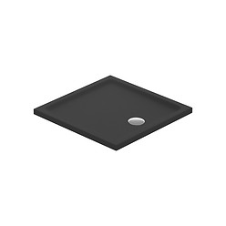 Brodzik kwadratowy TAKO 80X4 czarny mat
