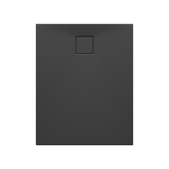 SET C259: Brodzik prostokątny TAKO SLIM 100X80X4,5 czarny mat + Syfon