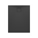 SET C259: Brodzik prostokątny TAKO SLIM 100X80X4,5 czarny mat + Syfon