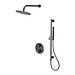 SET B916 zestaw podtynkowy, ZEN by Cersanit czarny gun metal, z baterią ...