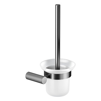 Szczotka do WC ścienna czarny gun metal