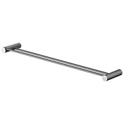 Wieszak na ręcznik podwójny czarny gun metal