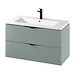 SET C150 TIRSO 100 fiord (szafka + umywalka)