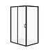 SET C711: Kabina prostokątna ARTECO 120X90X190 czarna szkło transparentne + ...