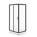 SET C710: Kabina prostokątna ARTECO 100X80X190 czarna szkło transparentne + ...