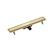 Odpływ liniowy z rusztem dwustronnym TAKO 70 złoty szczotkowany