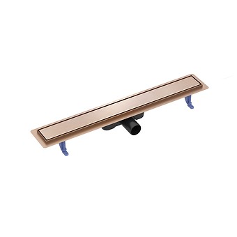 Odpływ liniowy z rusztem dwustronnym TAKO 70 miedź szczotkowana