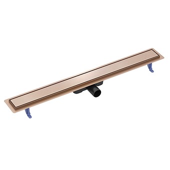 Odpływ liniowy z rusztem dwustronnym TAKO 90 miedź szczotkowana