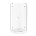 SET D01 Kabina półokrągła CITY by Cersanit 80X80X195 chrom szkło ...