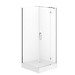 SET D07 Kabina kwadratowa CITY by Cersanit 80X80X195 prawa chrom szkło ...