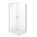 SET D14 Kabina kwadratowa CITY by Cersanit 90X90X195 lewa chrom szkło ...