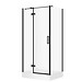 SET D22 Kabina prostokątna CITY by Cersanit 100X80X195 lewa czarna szkło ...
