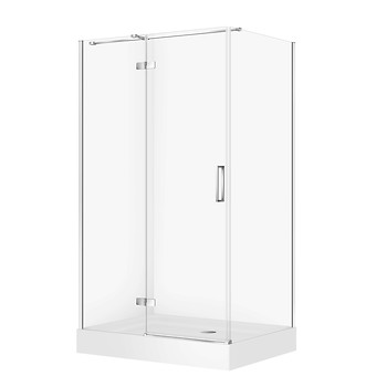 SET D26 Kabina prostokątna CITY by Cersanit 120X90X195 lewa chrom szkło ...