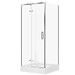 SET D32 Kabina kwadratowa LARGA by Cersanit 80X80X195 lewa chrom szkło ...