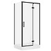 SET D45 Kabina prostokątna LARGA by Cersanit 100X80X195 prawa czarna szkło ...