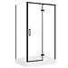 SET D51 Kabina prostokątna LARGA by Cersanit 120X90X195 prawa czarna szkło ...