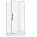 SET D57: KABINA PROSTOKĄTNA CREA ZAWIAS 100X80X200 PRAWA + BRODZIK TAKO BIAŁY 16 CM