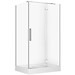 SET D59: KABINA PROSTOKĄTNA CREA ZAWIAS 120X90X200 PRAWA + BRODZIK TAKO BIAŁY 16 CM